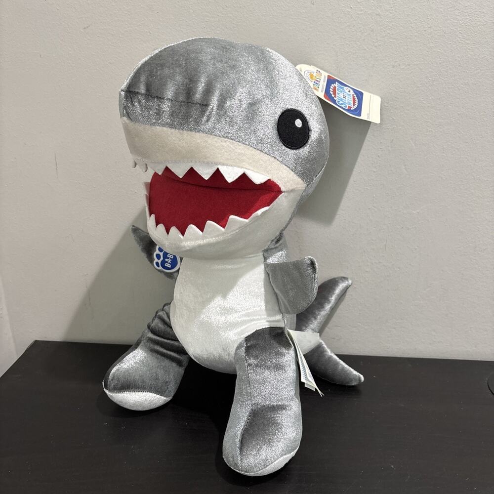 Build A Bear Shark Week 35th Anniversary Great White Shark Plush New With Tags